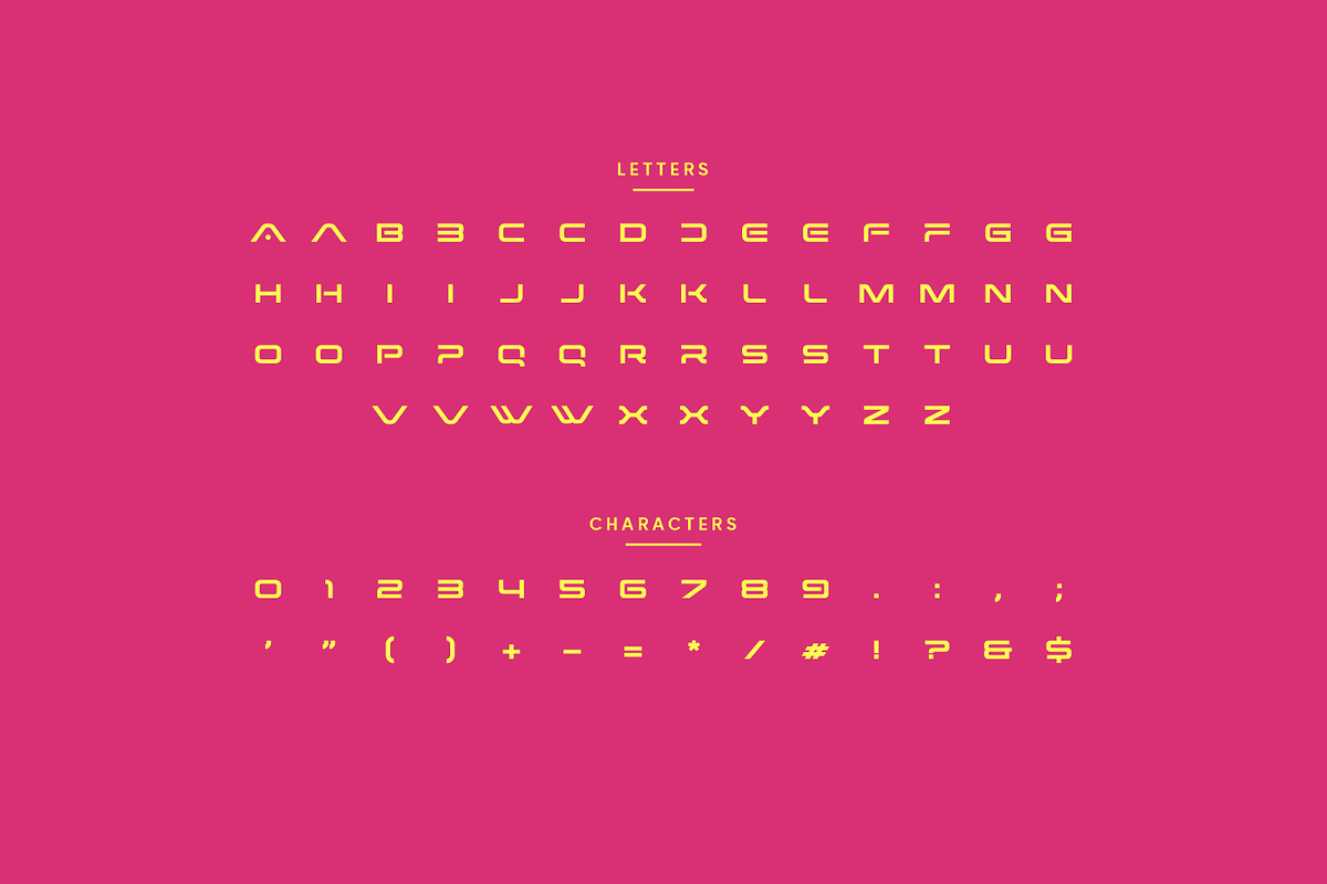 Riporno - Modern Futuristic Typeface, a Sans Serif Font by Letterna (Photo 3 of 4)