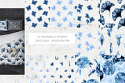 Twilight Garden Blue Watercolor Set, an Object Graphic by Cat In Colour (Thumbnail 6 of 10)