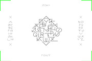 Joky - Light futuristic font, a Font by DanieleFranchi (Thumbnail 2 of 9)