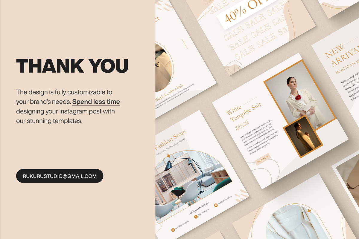 Fashion Instagram Post Template, a Social Media Template by prajapixels (Photo 4 of 4)