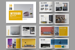 Interior Design Brochure Template, a Brochure Template by ContestDesign