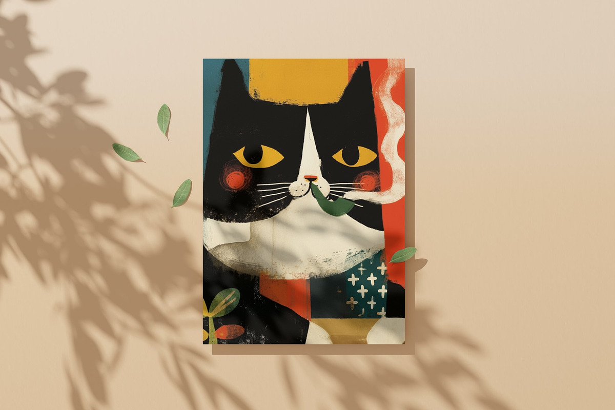 Prompt Illustration Vintage Risograp, a Background Photo by AS Studio (Photo 3 of 8)