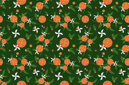 Orange Pattern (Citrus Grove)