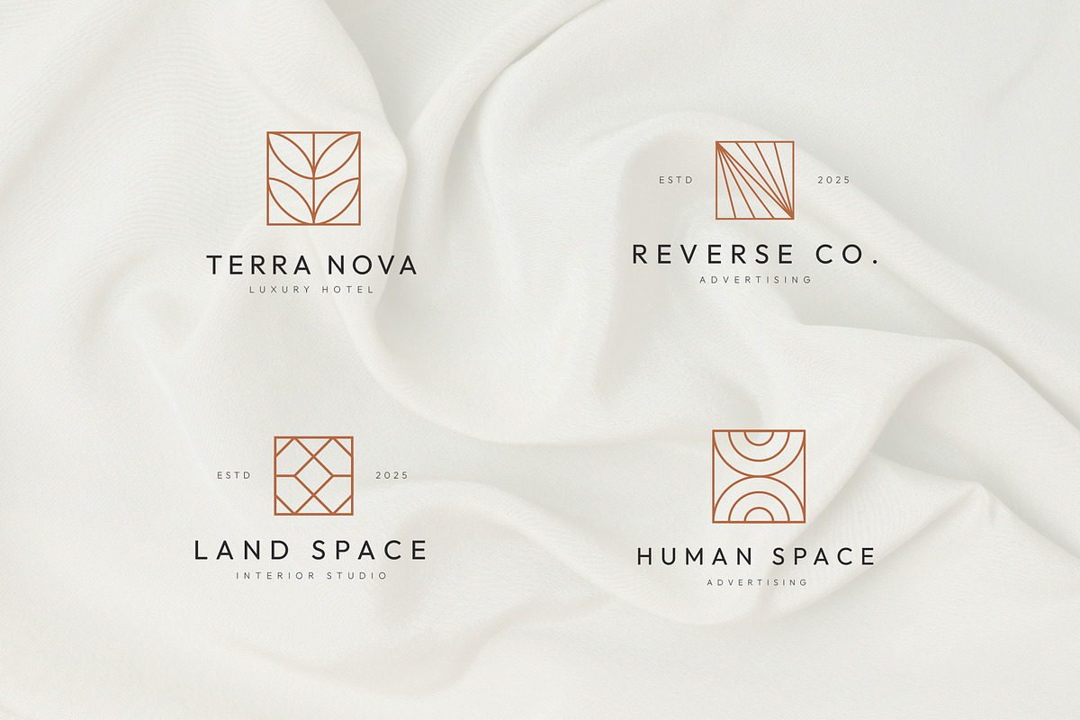 30 Square Shapes Logo Template, a Branding & Logo Template by Nowshinz Shoma (Photo 9 of 13)