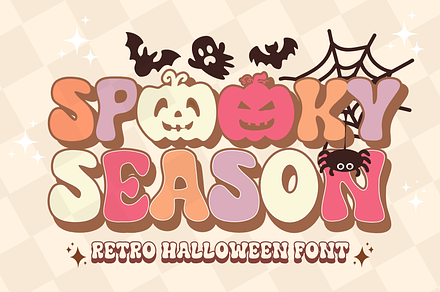 Spooky Season is a Halloween font, a Sans Serif Font by Brown Cupple