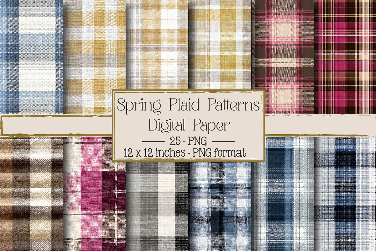 Spring Plaid Patterns, an Illustration by DreamPrint404 (Photo 1 of 4)