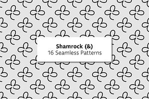 Shamrock (&) - 16 Seamless Patterns
