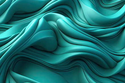 Teal 3D backdrop with seamless loops, organic patterns, dreamlike abstraction r, a Wallpaper Photo by José Manuel Gelpi