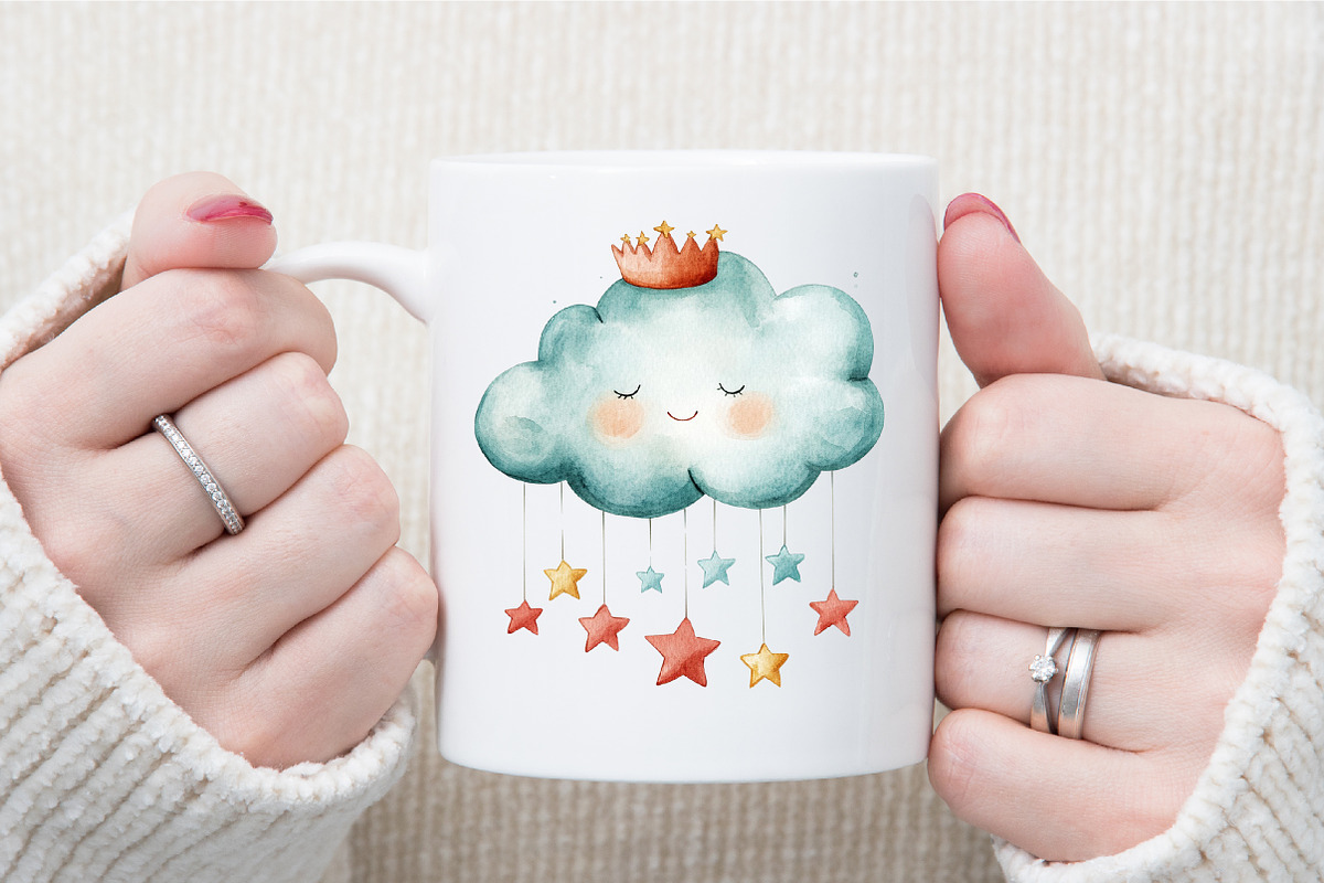Little Prince Blue Baby Nursery Clip, an Illustration by Sublimation Artist (Photo 5 of 6)