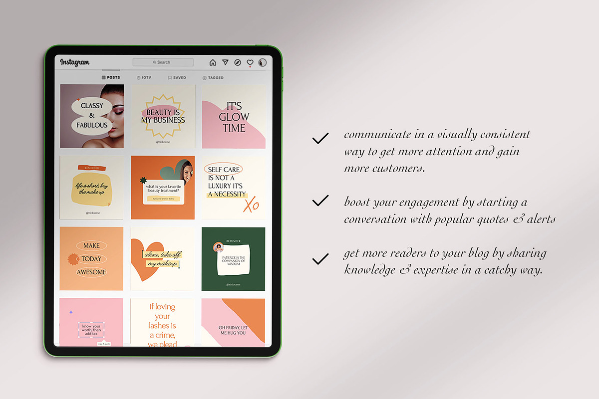 Lady Boss Inspiration Quotes, a Social Media Template by Kseniia_Design (Photo 7 of 10)