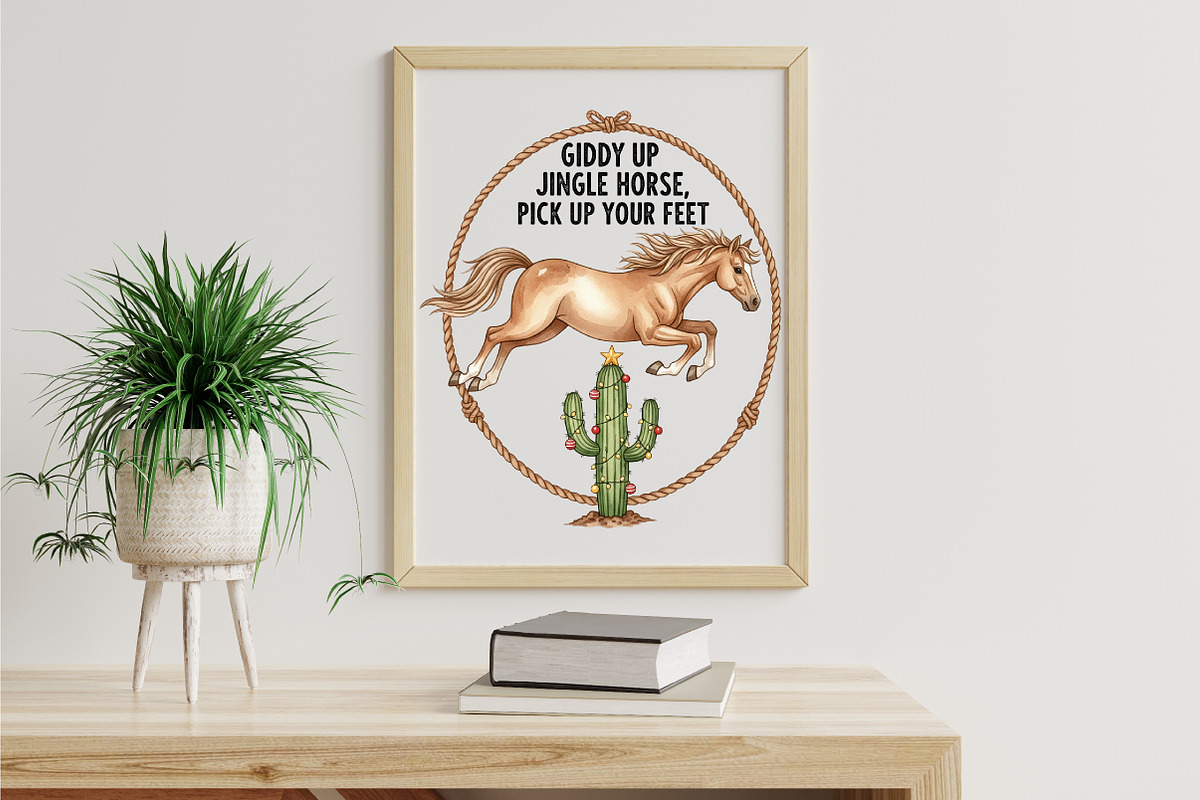 Giddy Up Jingle Horse Sublimation Pn, a Graphic by Libby Wishes (Photo 5 of 6)