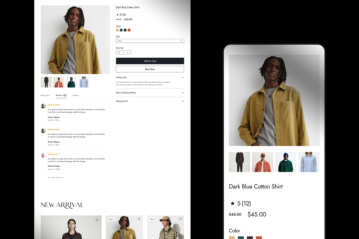 E -Commerce Website UI/UX, an UI Kit Template by Ahmed Rubel (Photo 6 of 8)