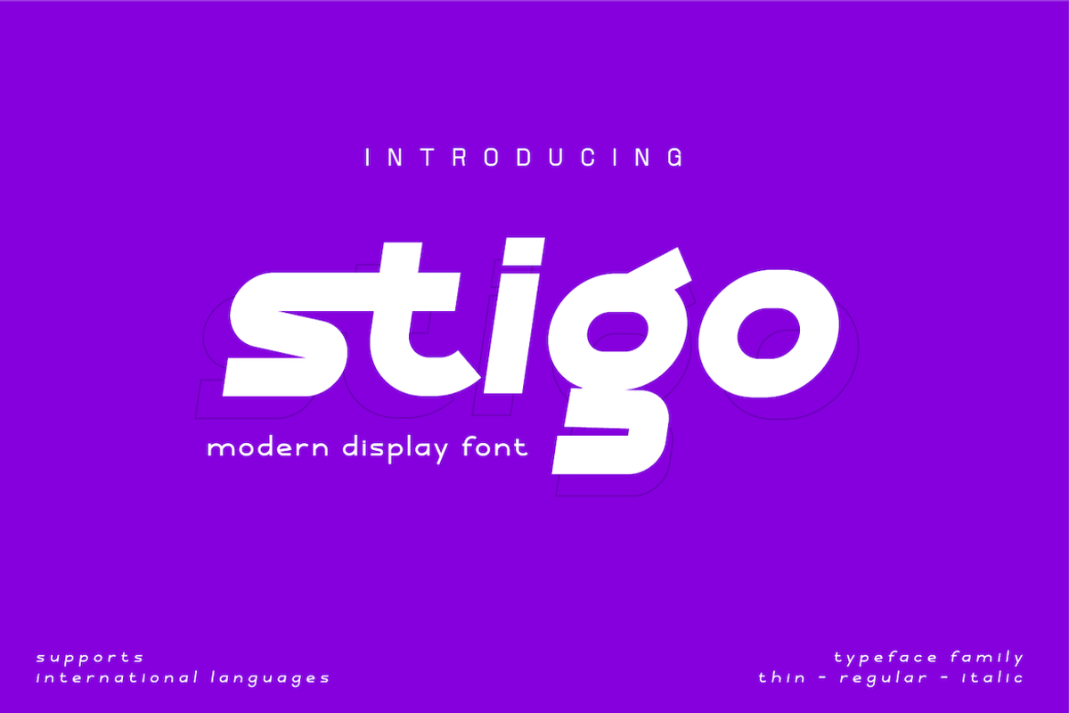 Stigo, a Sans Serif Font by twinstd (Photo 1 of 11)
