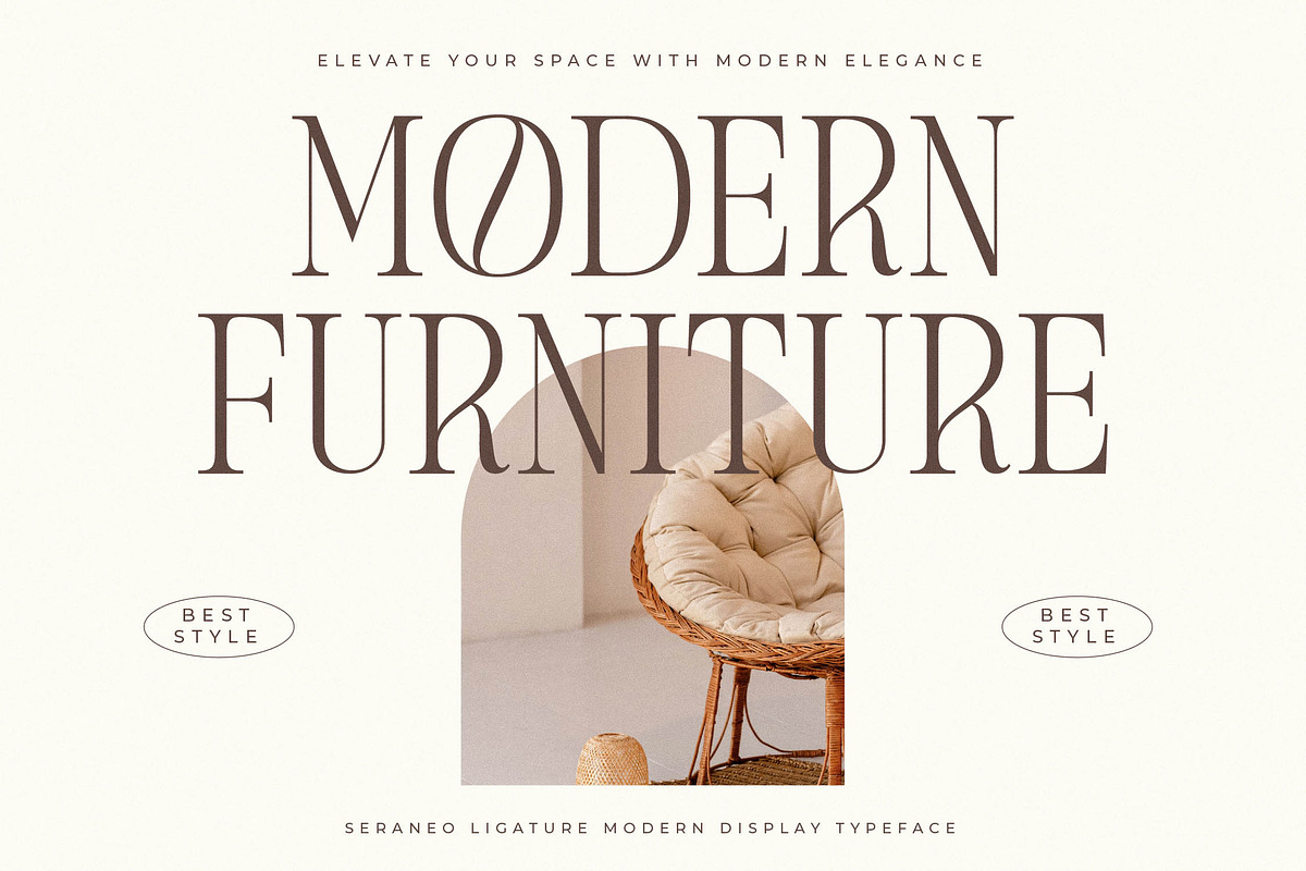 Seraneo Modern Display Typeface, a Serif Font by Letterena Studios (Photo 2 of 15)
