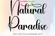 Natural Paradise, a Handwritten Font by FreshTypeINK (Thumbnail 1 of 7)