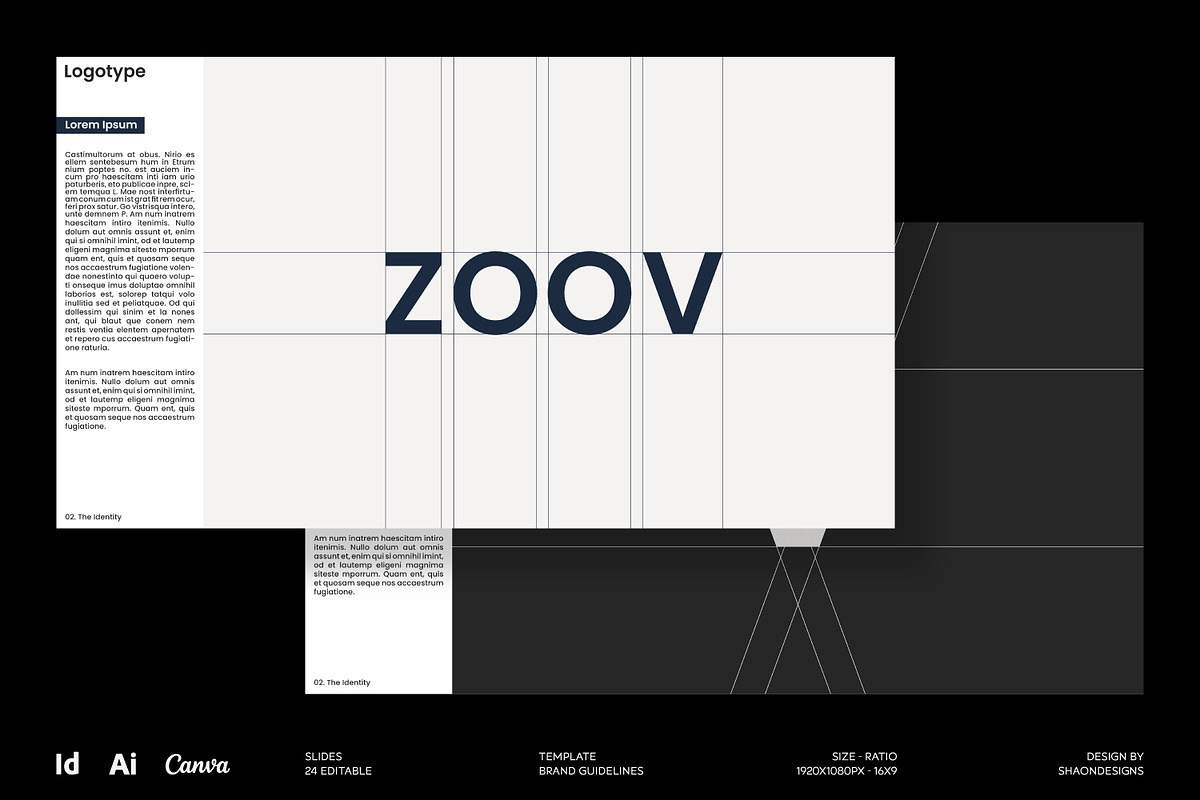 ZOOV | Brand Guidelines Template, a Presentation Template by shaondesigns (Photo 4 of 9)
