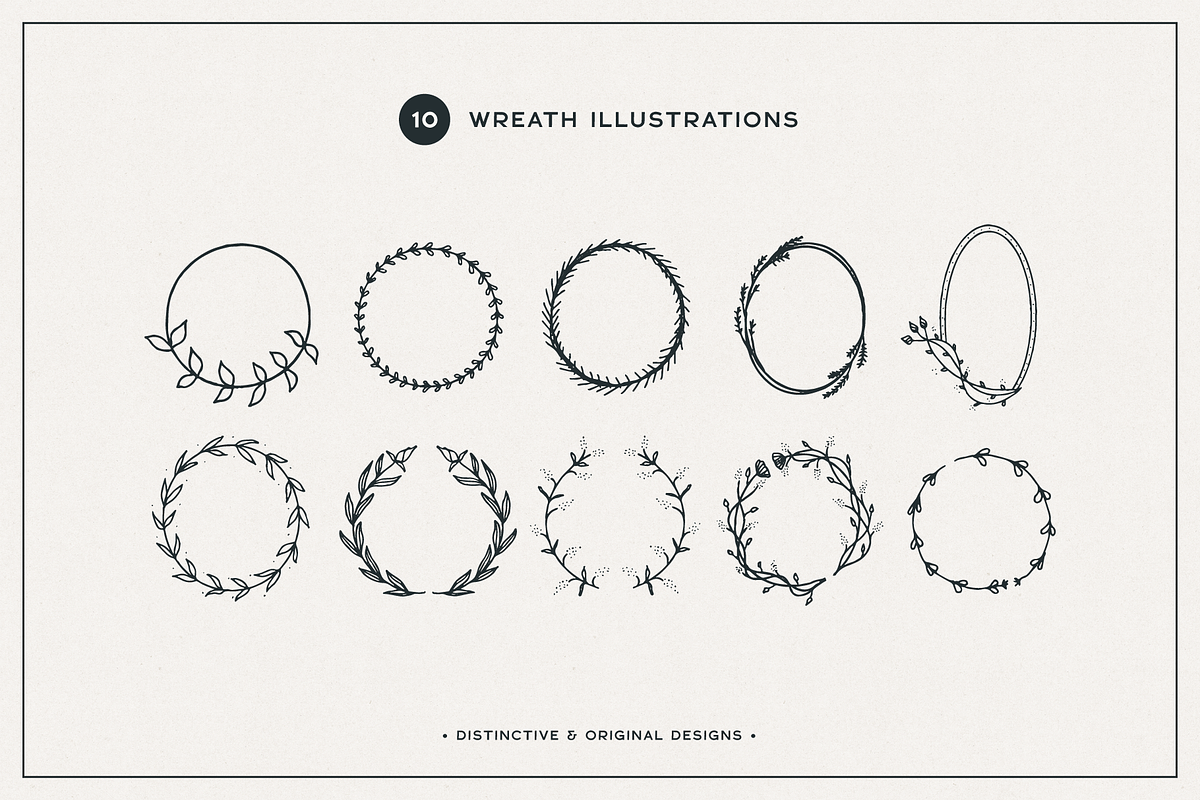 Floral Logo Graphics Bundle, a Decorative Illustration by Kin Design (Photo 4 of 11)