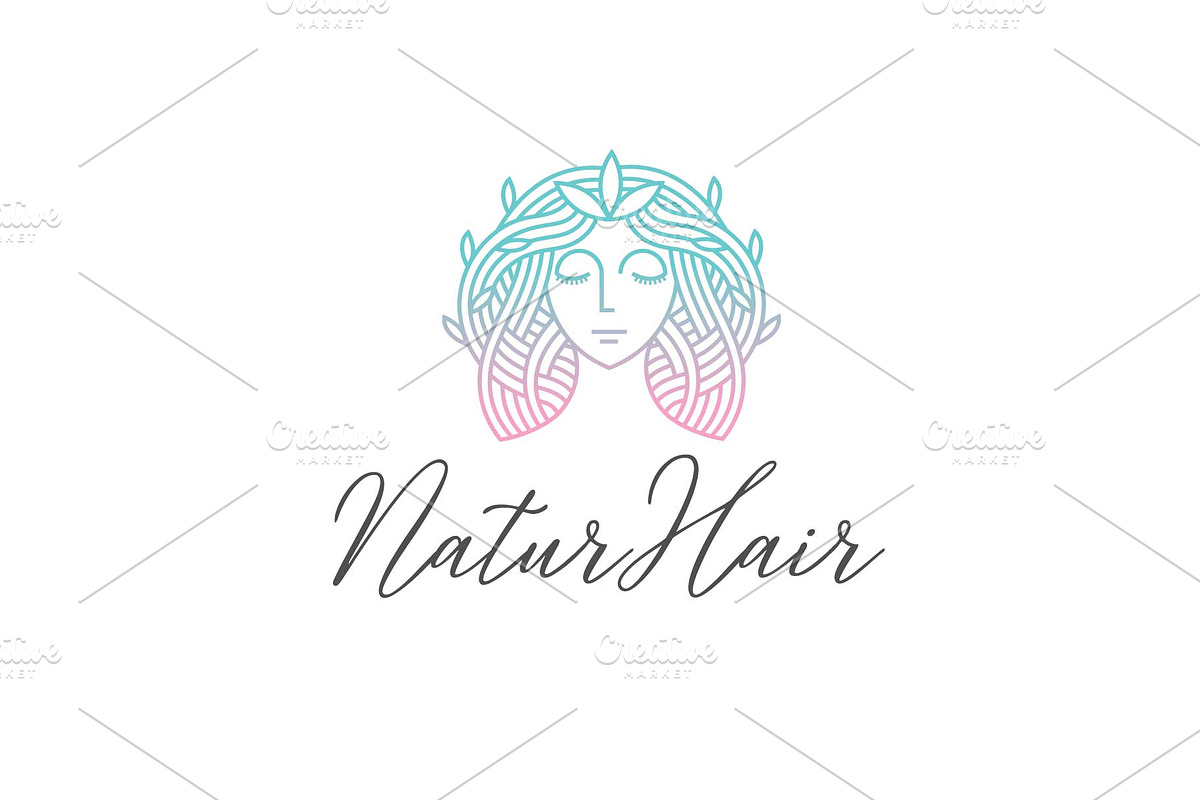 natur hair logo, a Branding & Logo Template by Mariyana (Photo 3 of 4)