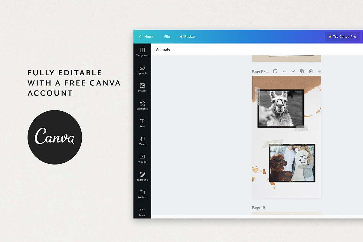 Canva Journal Instagram Stories, a Social Media Template by Eternel Design Studio (Photo 2 of 8)