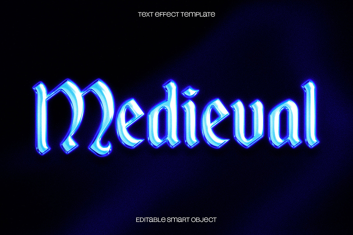 Gothic Chrome Text Effect, a Layer Style Add-On by dokudokunomi (Photo 1 of 4)
