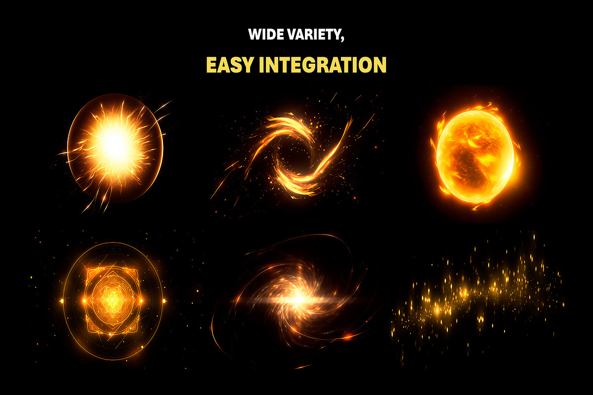 170+ Golden Magic Overlay Effects, an Object Graphic by Mikel Blazgad (Photo 3 of 11)