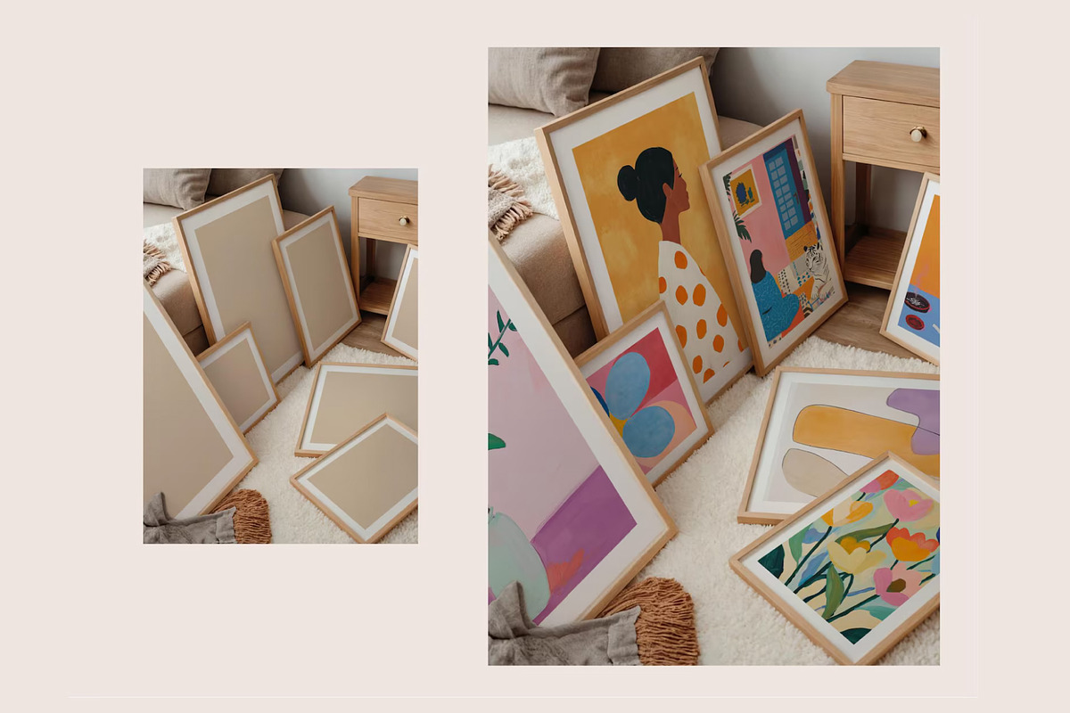 Frames Mockups Bundle - 10 Mockups, a Household Mockup by Tomasz Ganclerz (Photo 3 of 10)