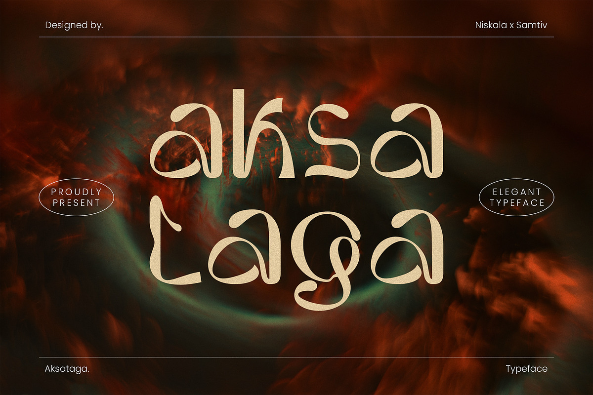 Aksataga - A Modern Classic Typeface, a Sans Serif Font by Samtiv Studio (Photo 1 of 7)