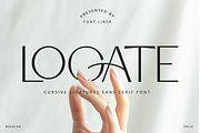 Logate - Chic Ligature Sans Font, a Sans Serif Font by Font Liner (Thumbnail 1 of 13)