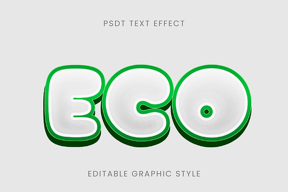 Bubble Outline 3D Text Effect