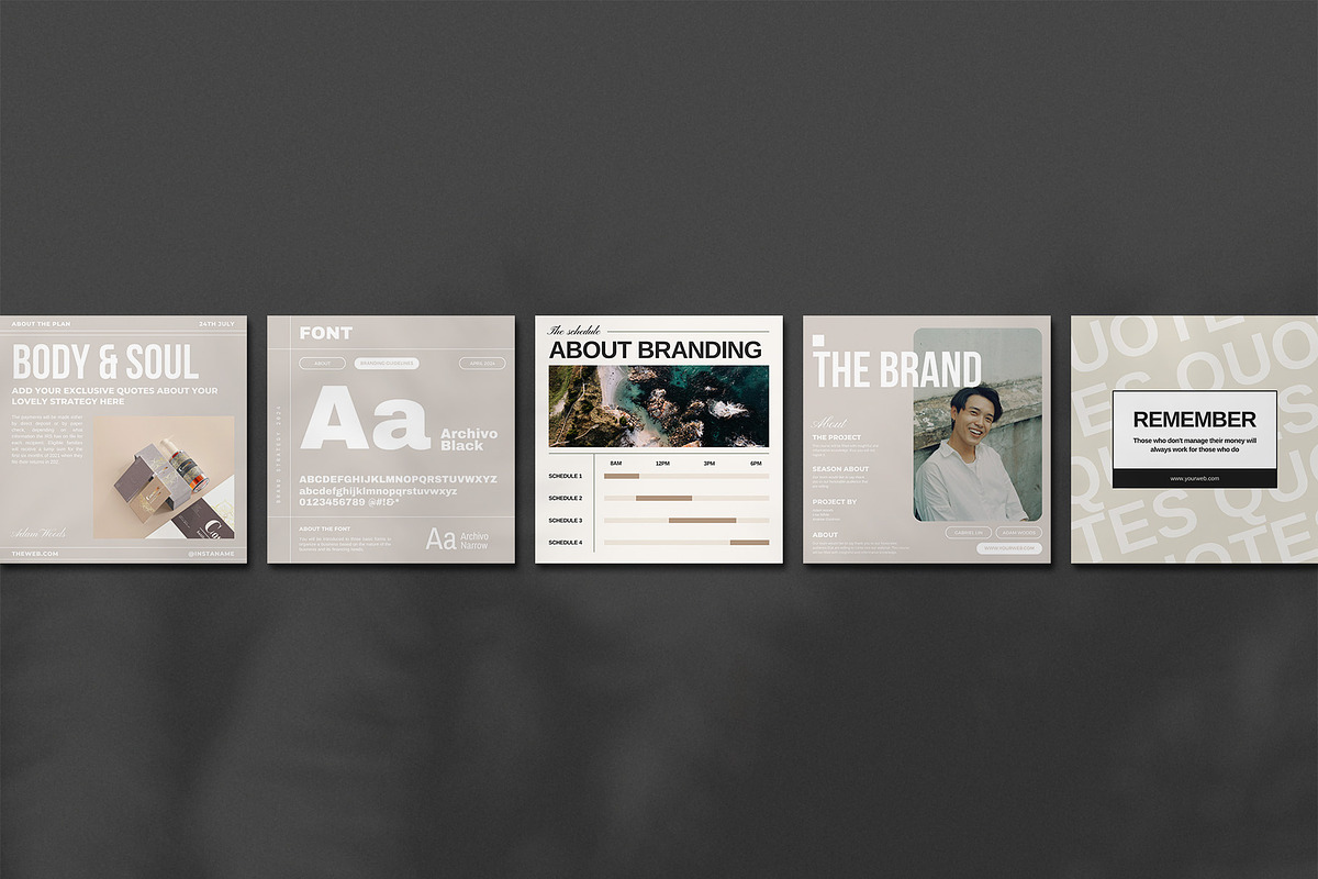 TARA | Branding kit, a Social Media Template by Analogi Studio (Photo 6 of 9)
