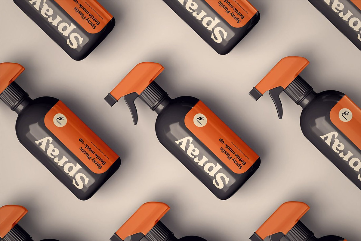 Spray Bottle Mock-up, a Packaging Mockup by Se٧enStudio (Photo 11 of 12)
