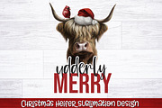 Christmas Heifer Sublimation Bundle, a Seasonal Illustration by RossiGalleria (Thumbnail 7 of 11)