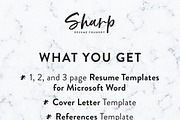 Modern Resume Template for Word, a Resume Template by SharpResumeFoundry (Thumbnail 6 of 7)
