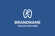 Letter K Teeth Dental Logo, a Branding & Logo Template by Pray Art Design Studio (Thumbnail 2 of 2)