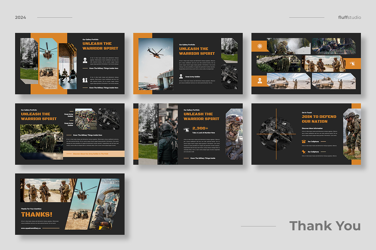 Military & Army Powerpoint Template, a Presentation Template by fluffstudio (Photo 4 of 4)