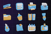 Office 3D Icon Pack, an Object Graphic by Artnivora.Std (Thumbnail 4 of 4)