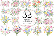 Spring Wildflower PNG Clipart Set., an Object Illustration by KennedyStudio (Thumbnail 1 of 5)