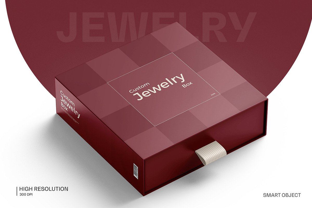 Sliding Jewelry Gift Box Mockup, a Packaging Mockup by Ram Studio LLC (Photo 3 of 12)