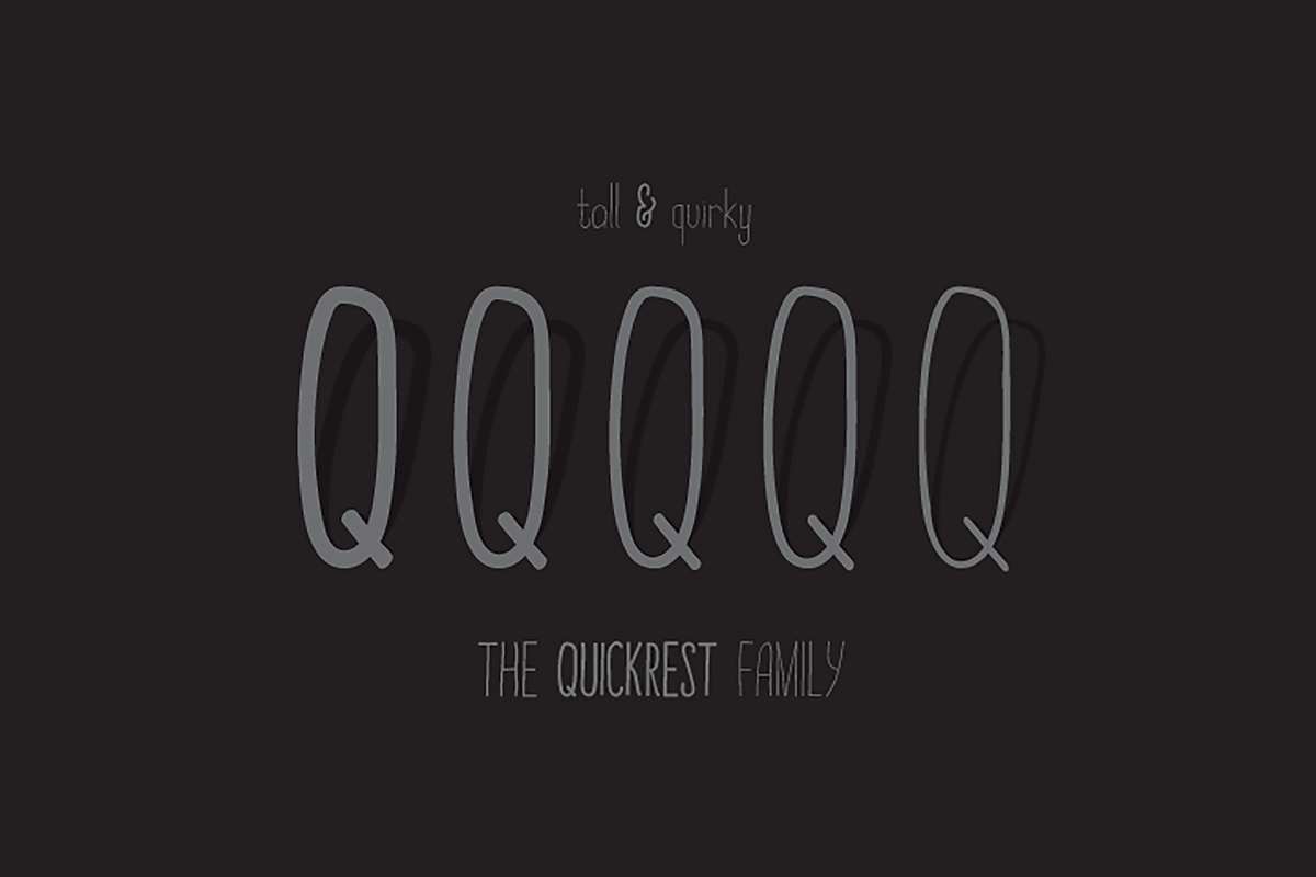 Quickrest Family – Hand Drawn Font, a Font by Colt Type Co (Photo 3 of 3)
