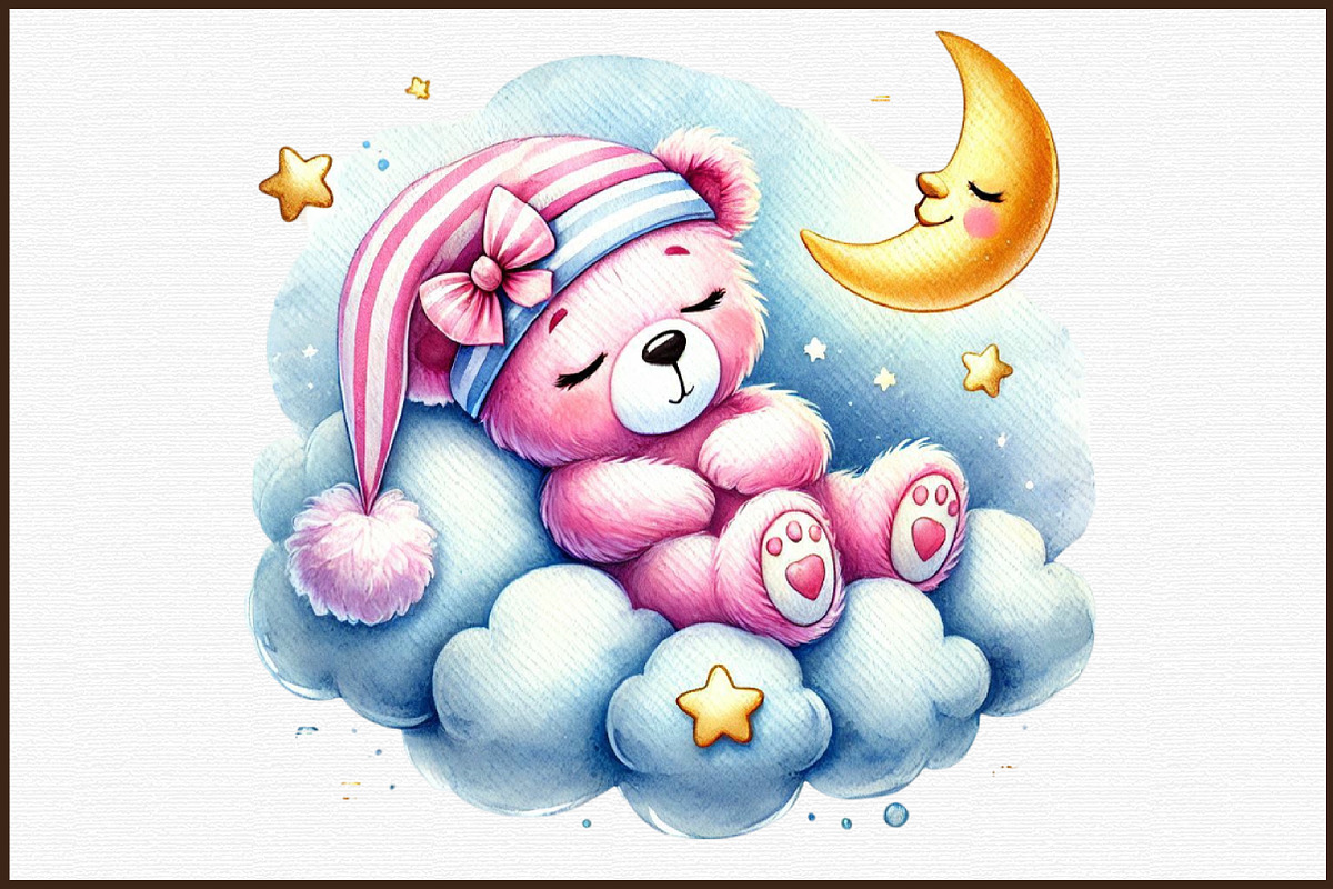Mothers Day & Baby Girl Teddy Clipar, an Illustration by Sublimation Artist (Photo 3 of 6)
