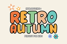 Retro Autumn - Groovy Font