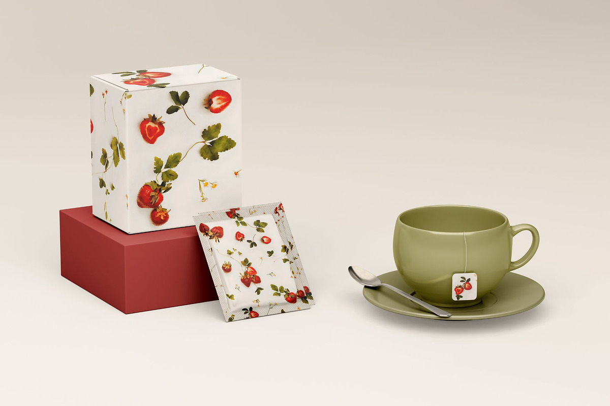 Juicy Strawberry: A Sweet and Summer, a Pattern Graphic by MouseGrey (Photo 4 of 8)
