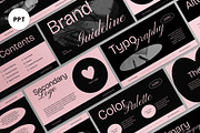 Black Pink Elegant Brand Power Point, a Presentation Template by graphicook (Thumbnail 2 of 10)