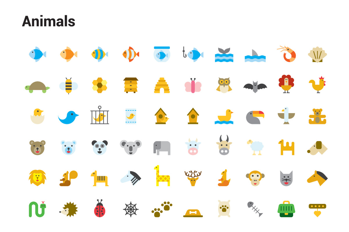+1000 COLORED FLAT ICONS, an Icon by beguima (Photo 9 of 14)