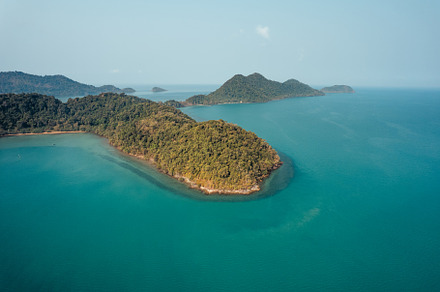 Island scenery and blue sea in the morning, a Nature Photo by Art Rachen