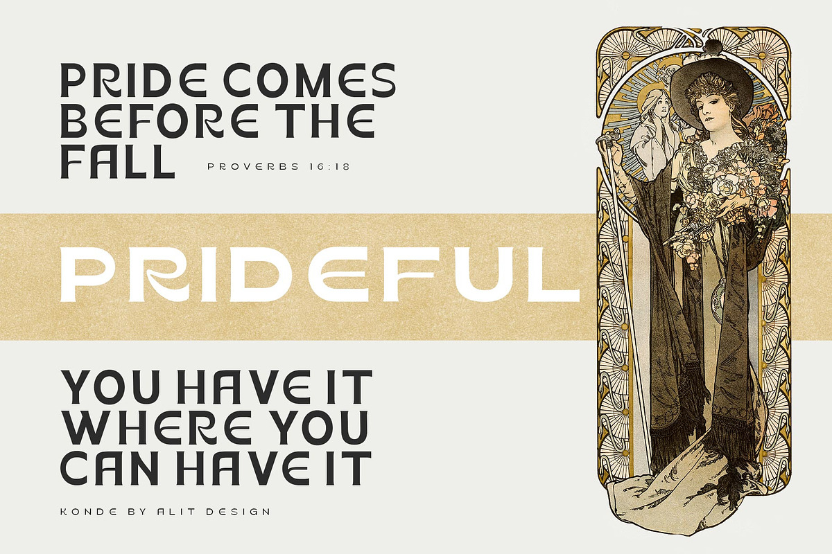 Konde Typeface, a Sans Serif Font by alit design (Photo 6 of 22)