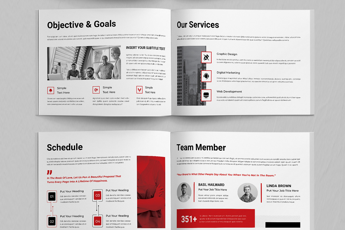 Landscape Project Proposal Layout, a Brochure Template by ContestDesign (Photo 4 of 5)