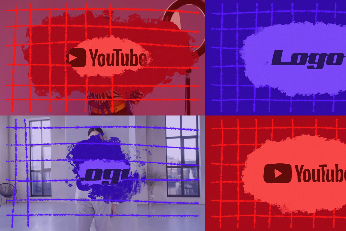 Grid Logo Transition Premiere Pro