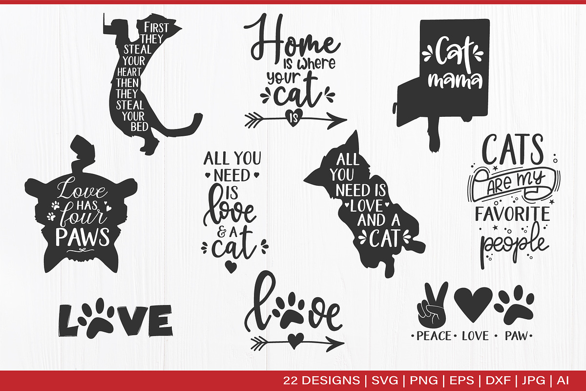 Funny Cat bundle / Cat lovers, an Animal Illustration by Tatti Graphic Studio (Photo 3 of 3)