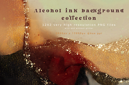 Alcohol ink background collection